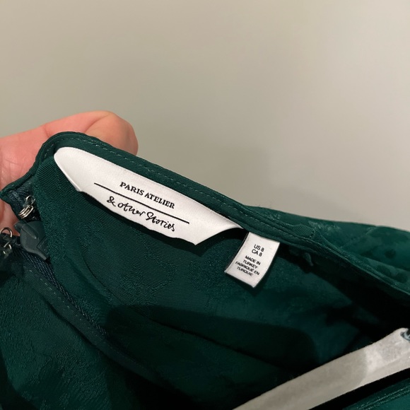 & OTHER STORIES Floral Jacquard Mini Dress size 8 - Picture 8 of 14